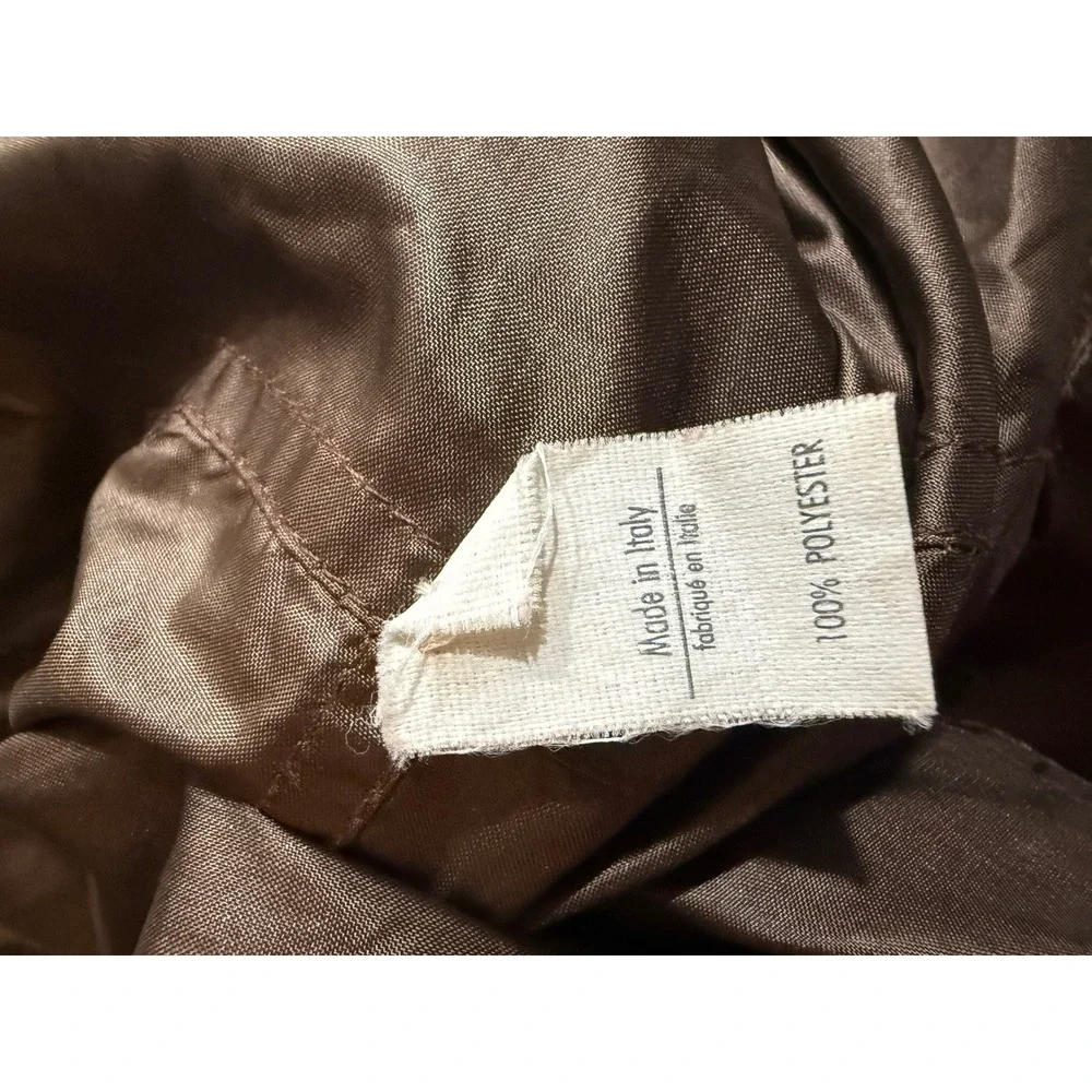 Fendi Jeans Women's Bronze Monogram Logo‎ Windbreaker Hooded Jacket Anti Stress